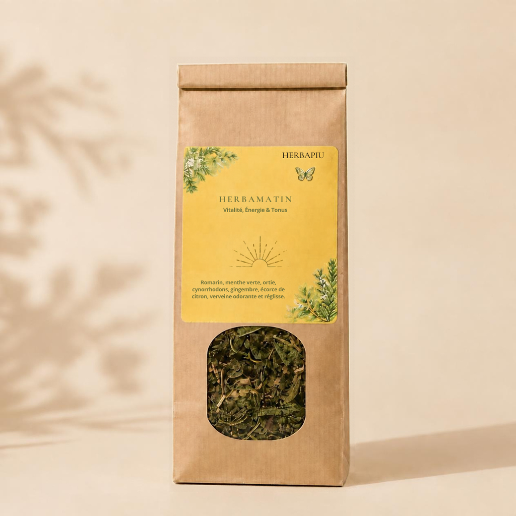 Tisane HerbaMatin BIO – Vitalité, Énergie & Tonus