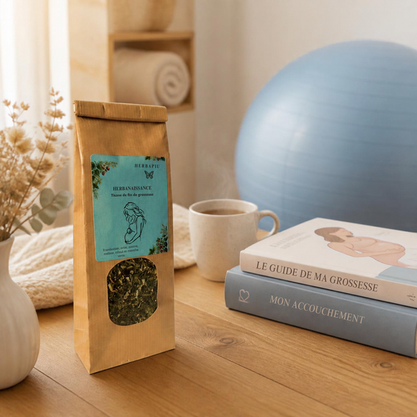Tisane HerbaNaissance BIO – Fin de Grossesse & Préparation à la Naissance